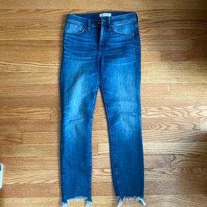 Madewell 9in high rise skinny crop jeans